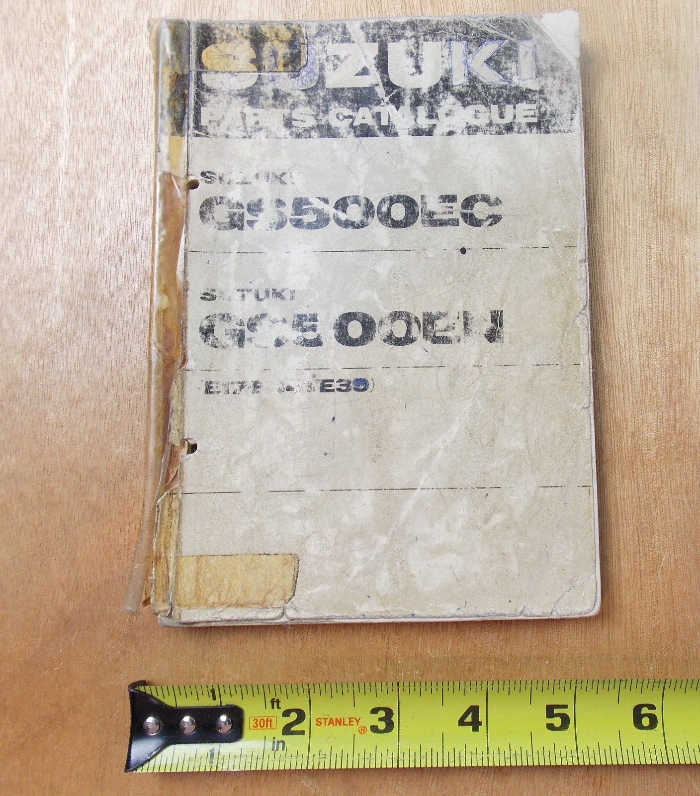 USED SUZUKI 1978 PARTS CATALOGUE BOOK GS500EC/EN - MotoRaider