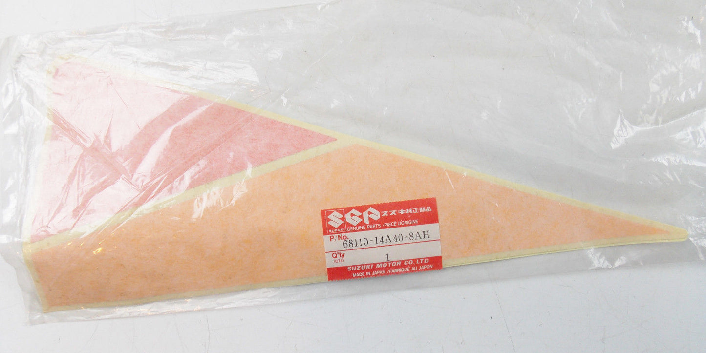 NOS SUZUKI 1986 DR500 FUEL TANK TAPE STICKER DECAL 68110-14A40-8AH - MotoRaider