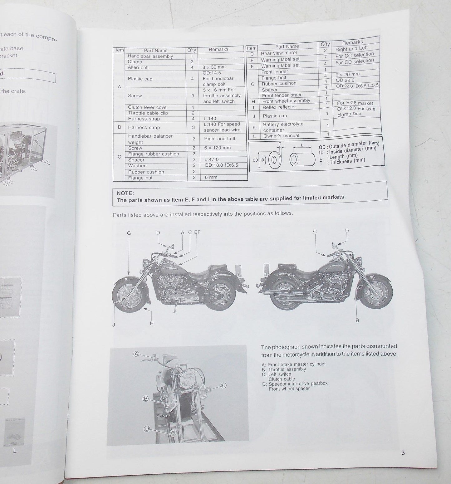 USED SUZUKI 2000 SET-UP MANUAL VL800K1 99505-01161-011 - MotoRaider