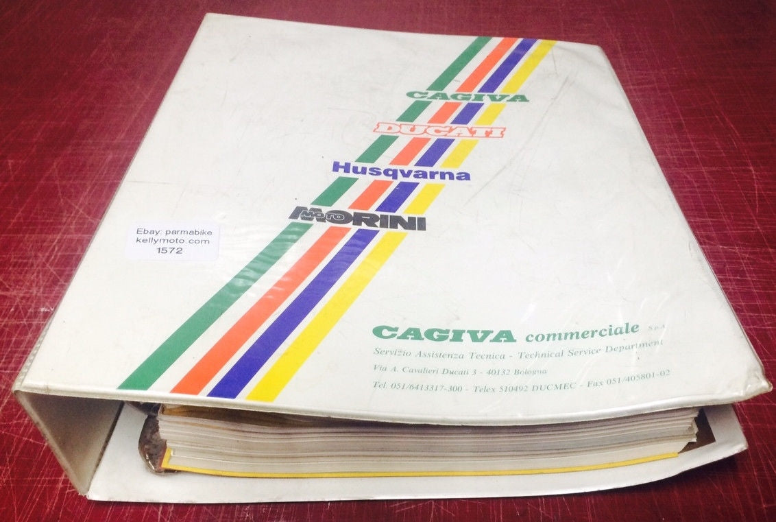 1990 CAGIVA DEALER MANUAL WORKSHOP BOOK MAINTENANCE REPAIR N90 COCIS 50 CITY W4 - MotoRaider