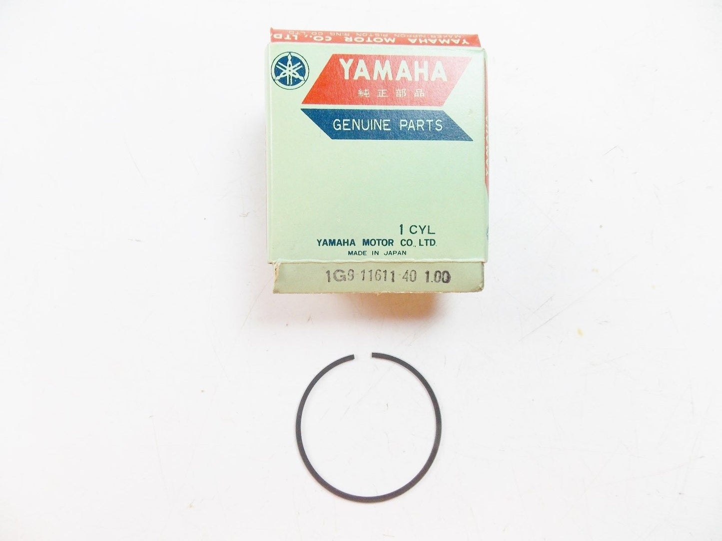 NOS YAMAHA 1977 PISTON RING 4TH OVER 1.00 YZ100 1G9-11611-40 - MotoRaider