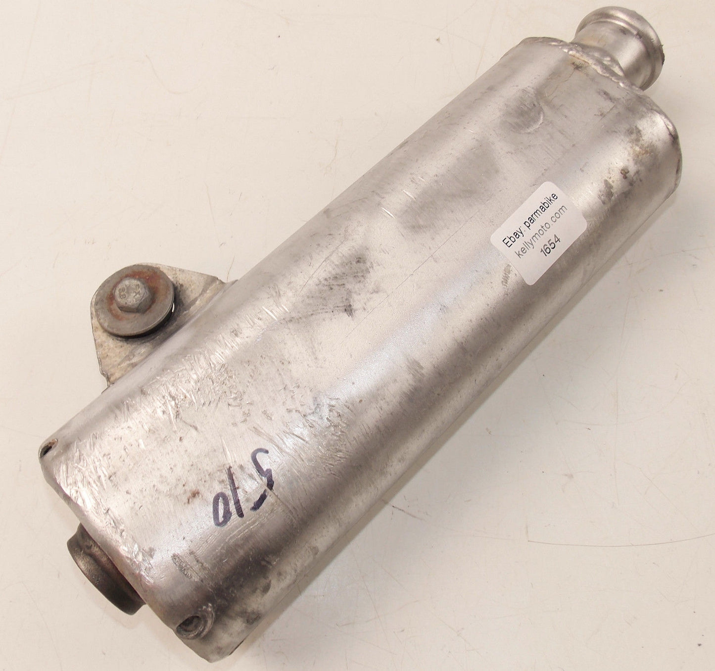 1980'S HUSQVARNA 410 510 610 MUFFLER SILENCER EXHAUST PIPE 37mm INLET 13.5" LONG - MotoRaider