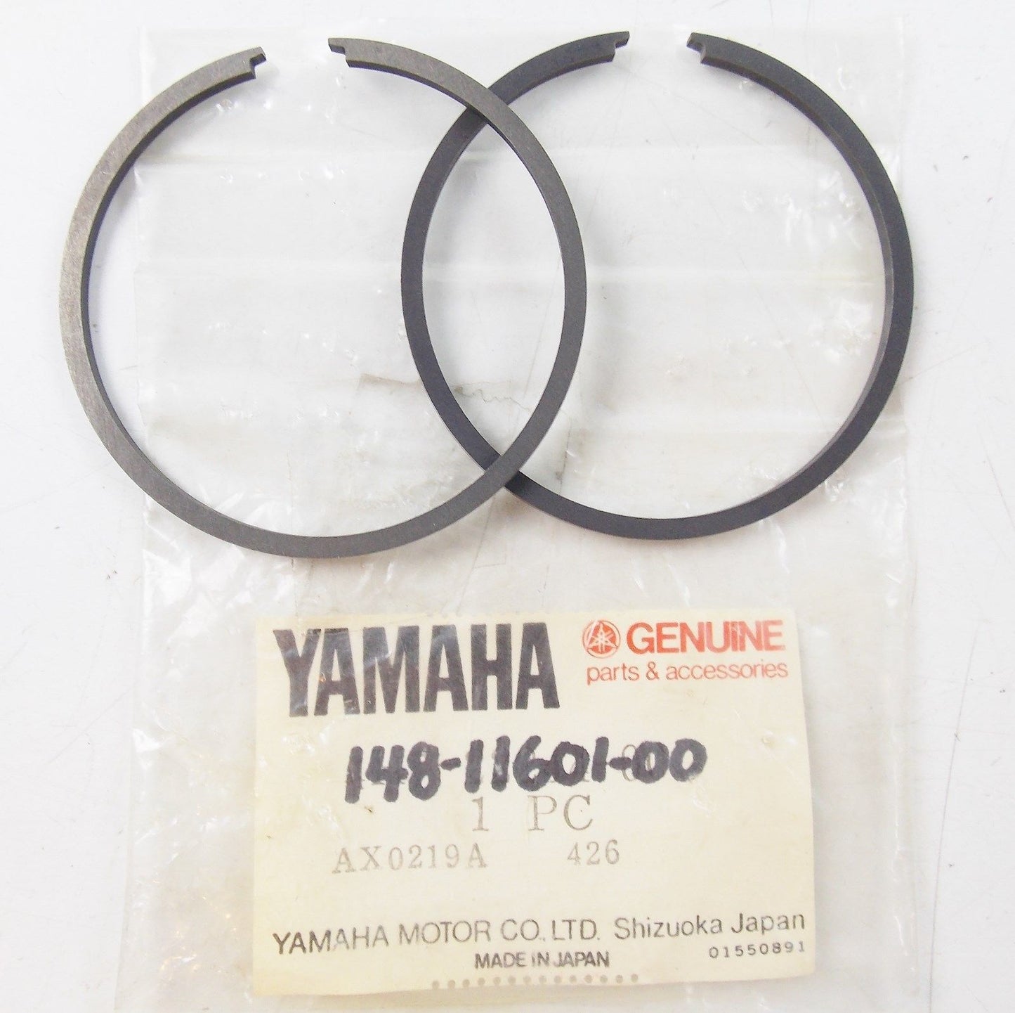 NOS YAMAHA 1962 PISTON RING SET STD YD1 YD2 YD3 148-11601-00 - MotoRaider