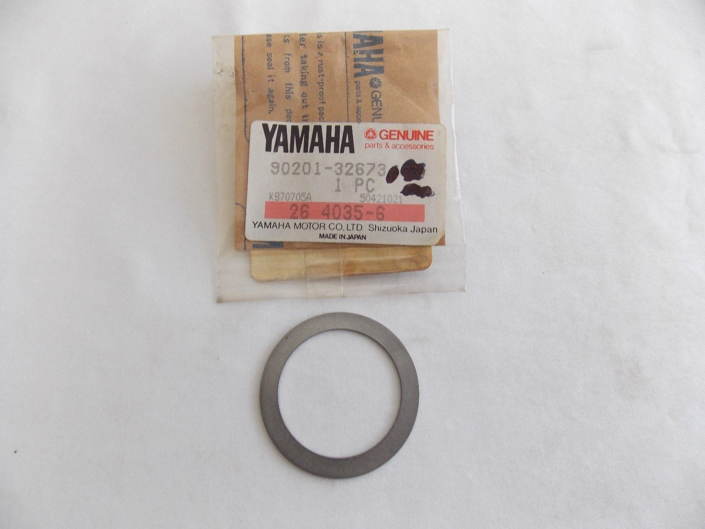 NOS YAMAHA 1978-1981 1987 WASHER PLATE XT500 TT500 YFM350 YS240 90201-32673 - MotoRaider