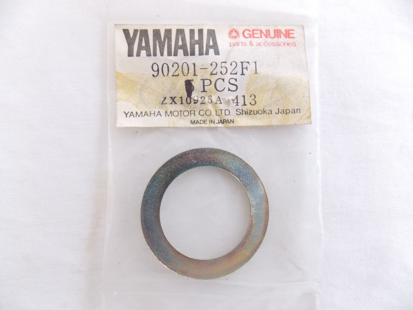 NOS YAMAHA 1982-2013 WASHER PLATE MX540 VX500 VT480 PZ50 SS440 VK10 90201-252F1 - MotoRaider