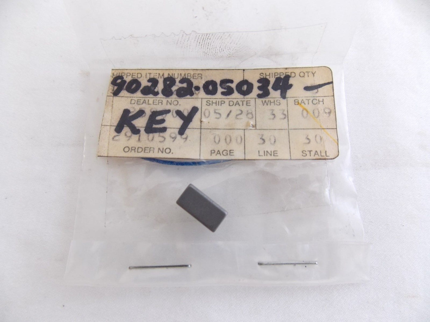 NOS YAMAHA AFTERMARKET 1979-2013 STRAIGHT KEY (3) YT60 YF60 YFM350 90282-05034 - MotoRaider