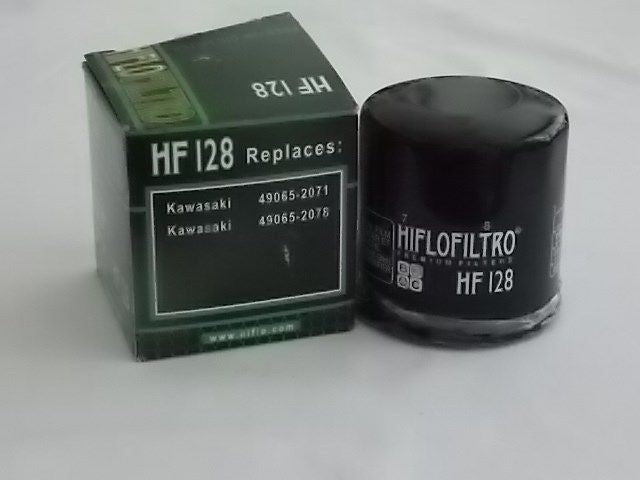 NOS HIFLOFILTRO (HF128) OIL FILTER REPLACEMENT FOR KAWASAKI KAF620 - MotoRaider