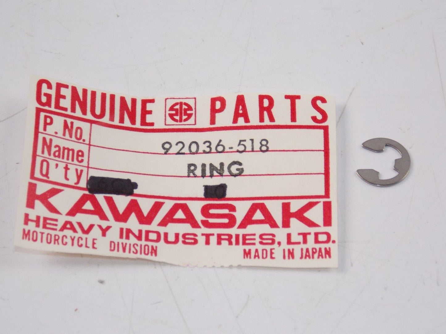 NOS KAWASAKI 1976-2014 SNAP RING (2) JS400/440/550 JL650 JT750/1500 92036-518 - MotoRaider
