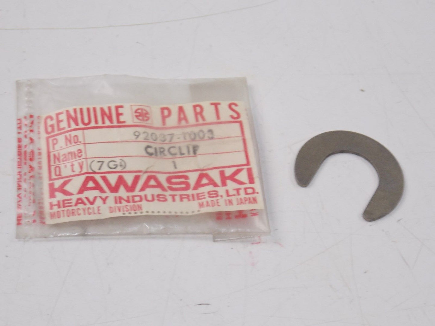 NOS KAWASAKI 1978 1979 CIRCLIP KZ400 92037-1003 - MotoRaider