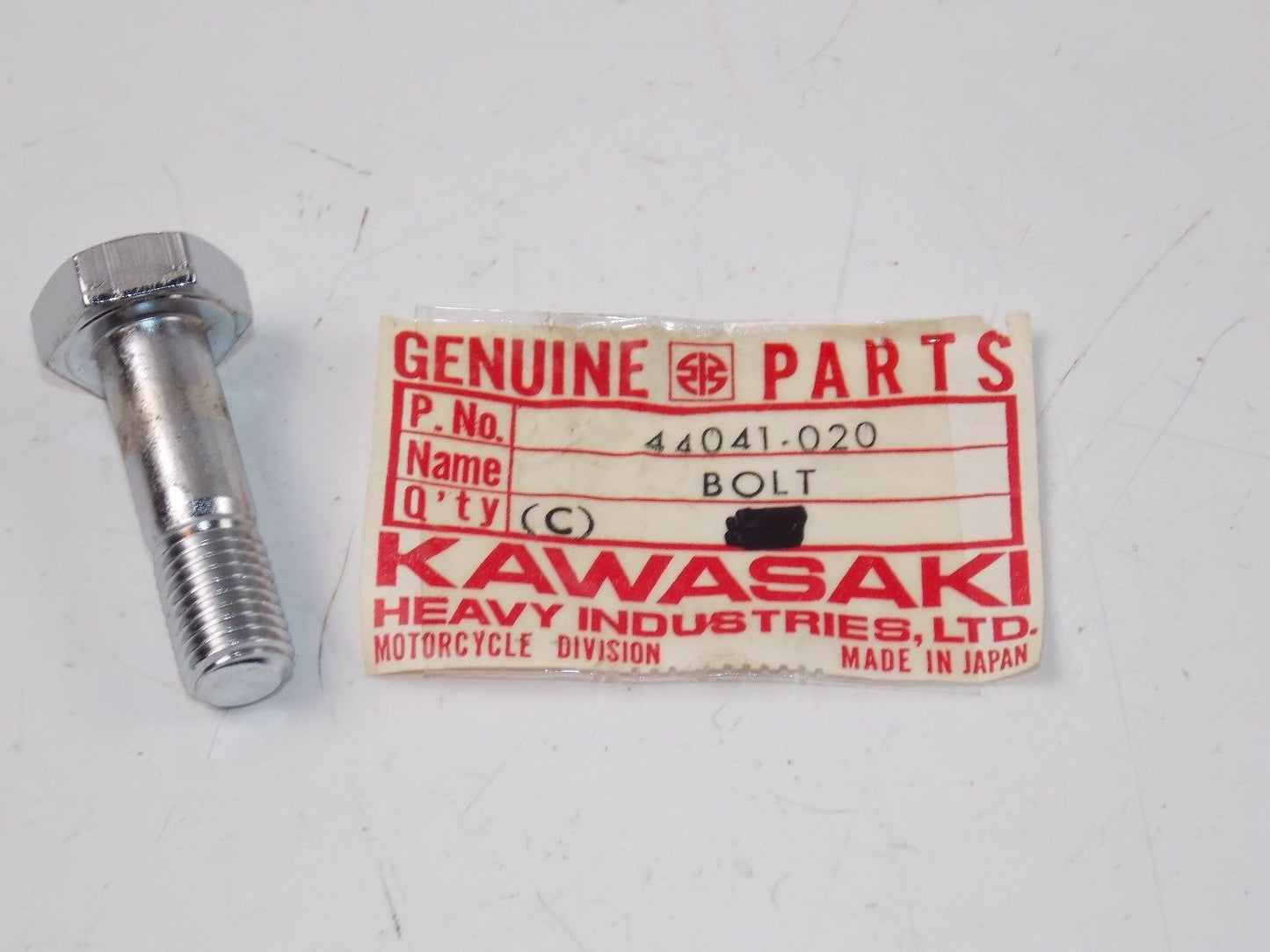 NOS KAWASAKI 1969-1977 FORK TOP BOLT KH100 G3 44041-020 - MotoRaider