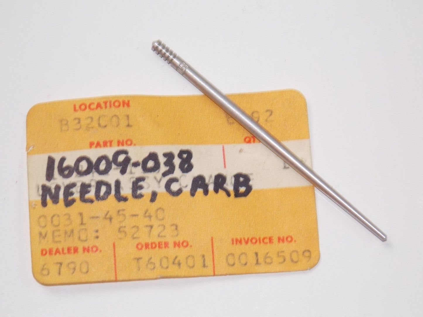 NOS KAWASAKI 1970 1971 JET NEEDLE 5EJ8 F5 16009-038 - MotoRaider