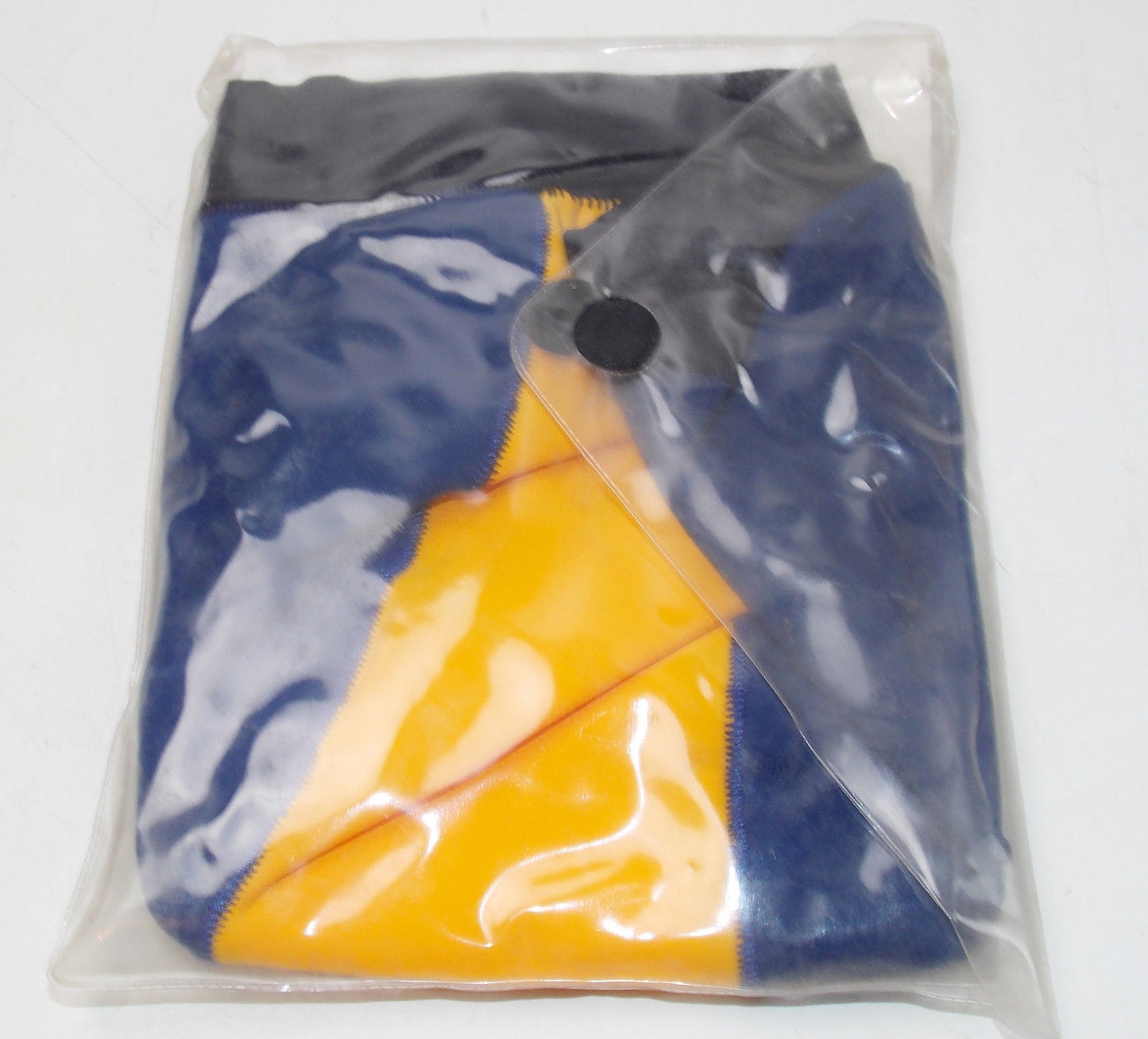 1990's BLUE YELLOW MOTORCYCLE HELMET JET OPEN FACE COVER SKIN DUCATI BMW GUZZI - MotoRaider