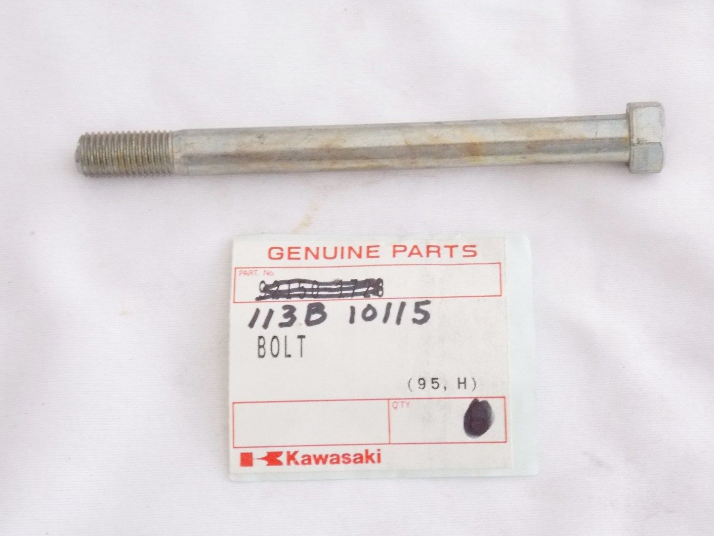 NOS KAWASAKI 1969-2014 HEX HEAD BOLT MC1 G3/4 F5/6/7 KX100 KE125 113B10115 - MotoRaider