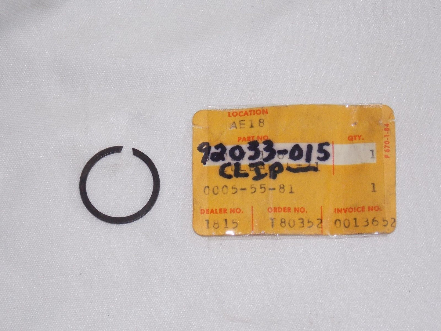 NOS KAWASAKI 1969-2015 CIRCLIP 20MM KAF400 EX650 ZR1000 VN900 KZ650 92033-015 - MotoRaider