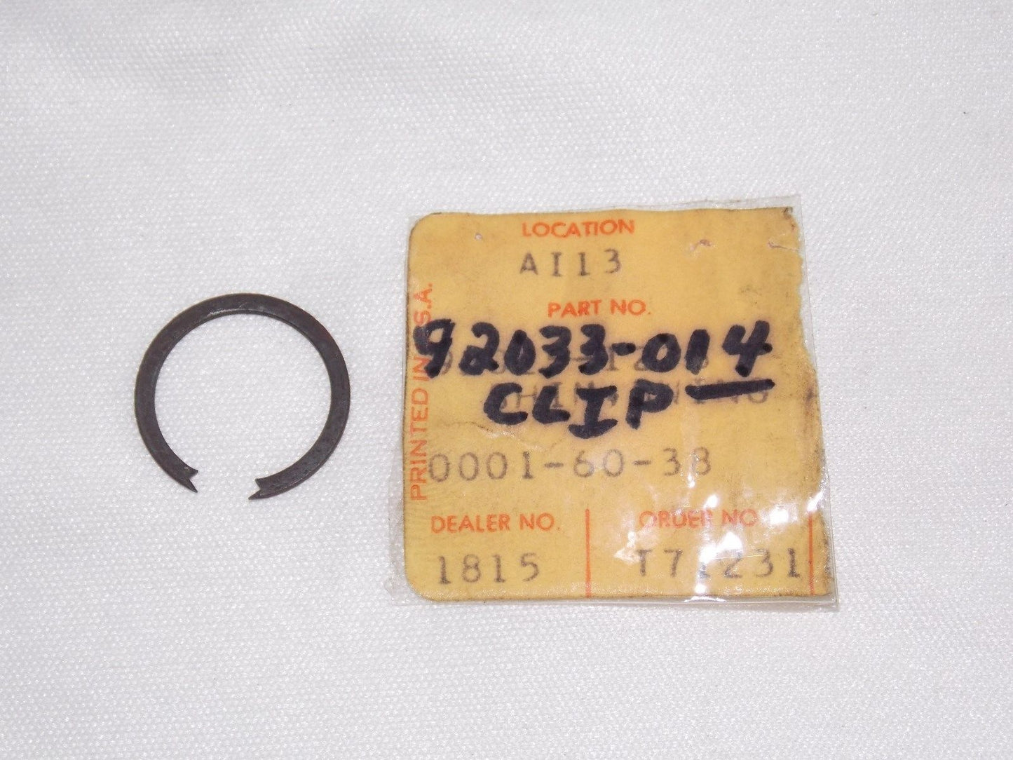 NOS KAWASAKI 1969-2004 CIRCLIP G3/4/5 MC1 KH125 KE100 KD80 KM100 92033-014 - MotoRaider