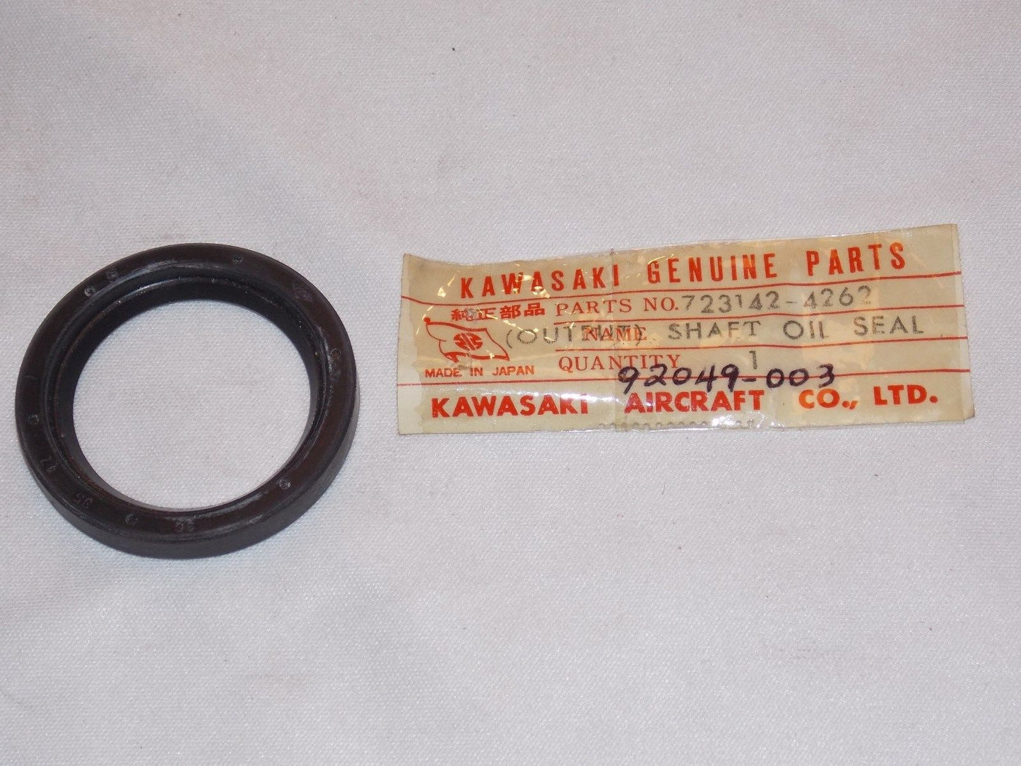 NOS KAWASAKI 1967 1968 1969 CRANKCASE OIL SEAL C2 92049-003 - MotoRaider