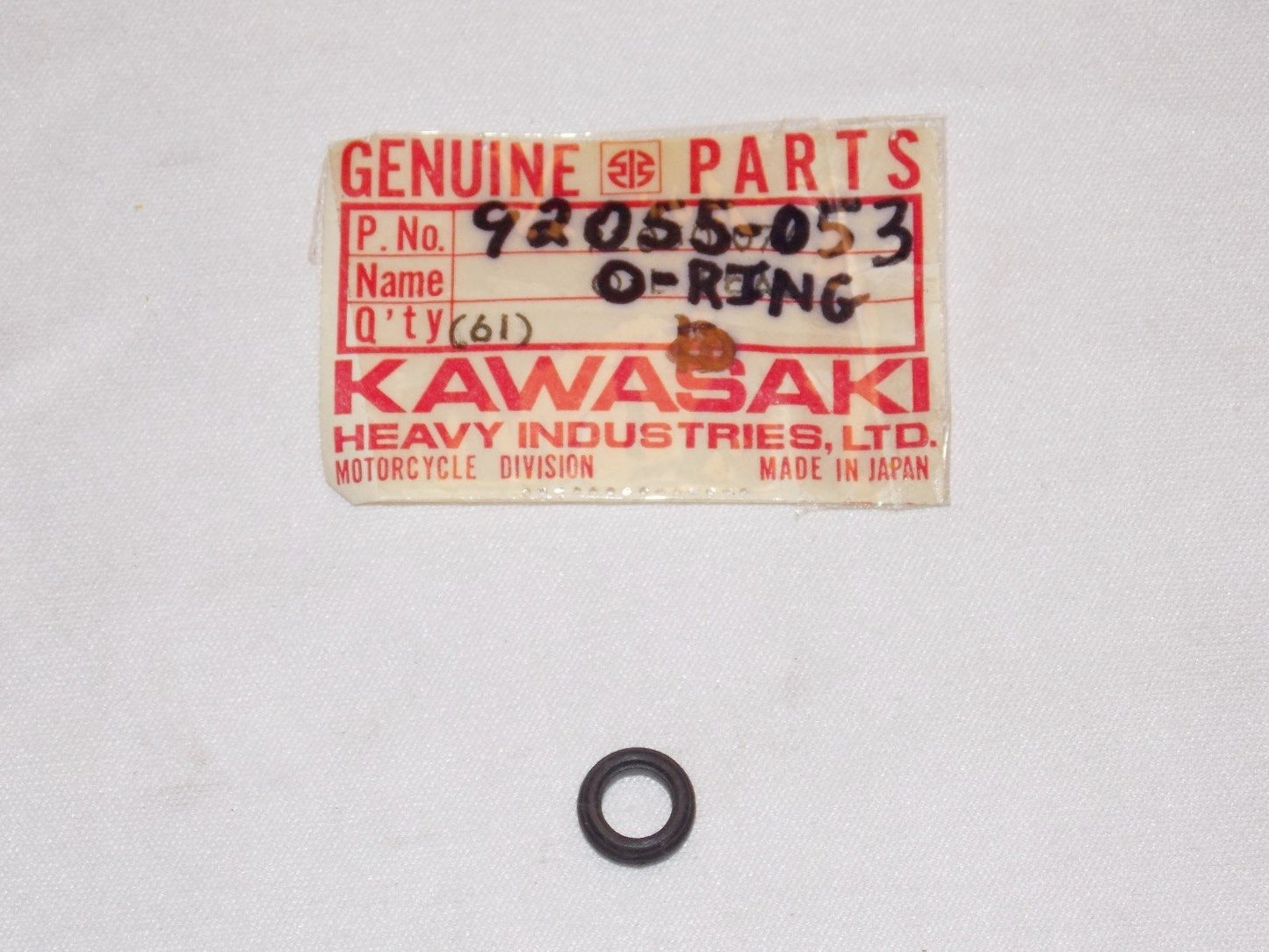 NOS KAWASAKI 1973 1974 1975 OIL PUMP O-RING Z1 92055-053 - MotoRaider