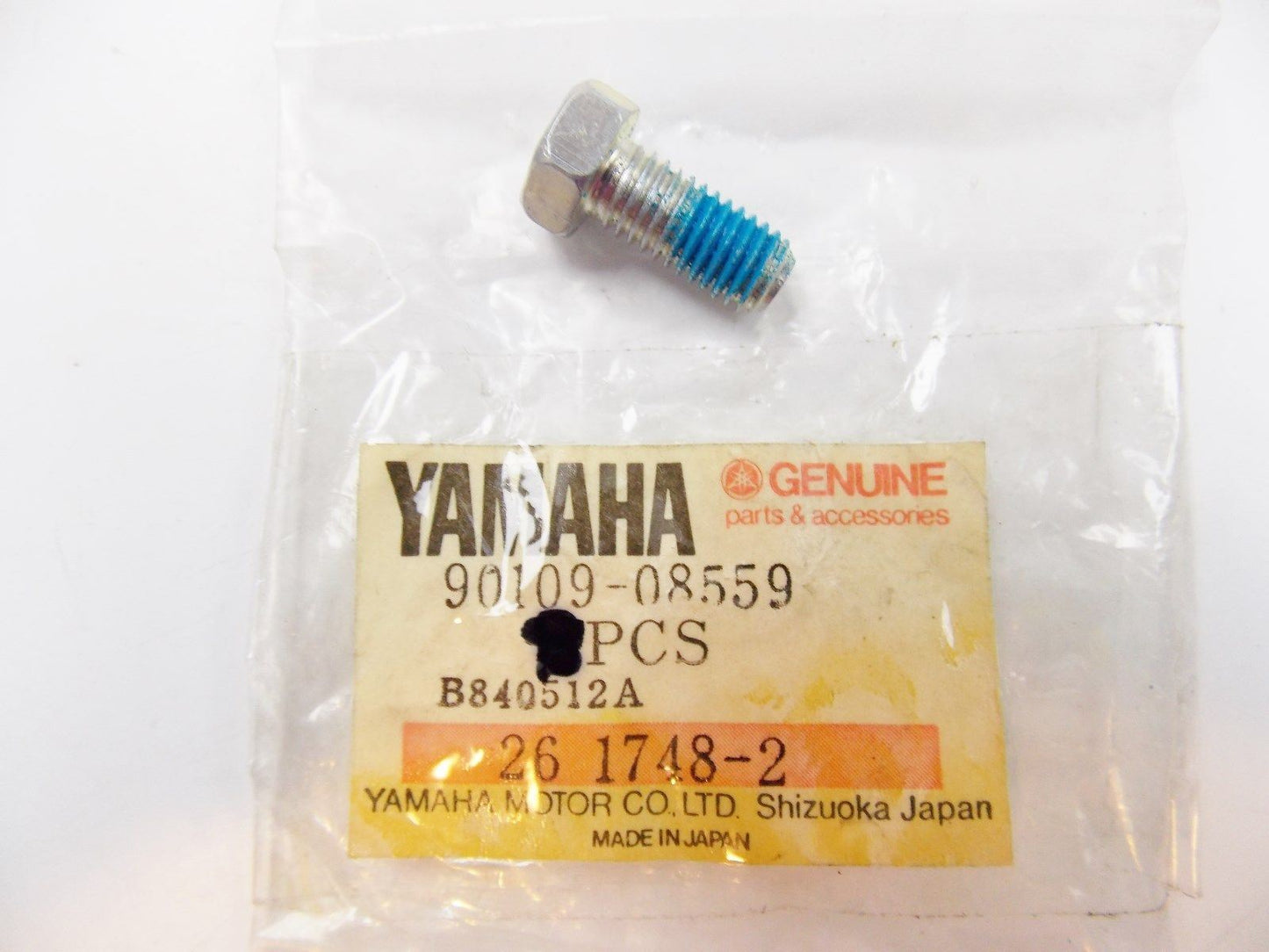 NOS OEM YAMAHA 1971-1983 TENSION BAR BOLT TD3 TR3 TZ250 TX650 90109-08374 - MotoRaider