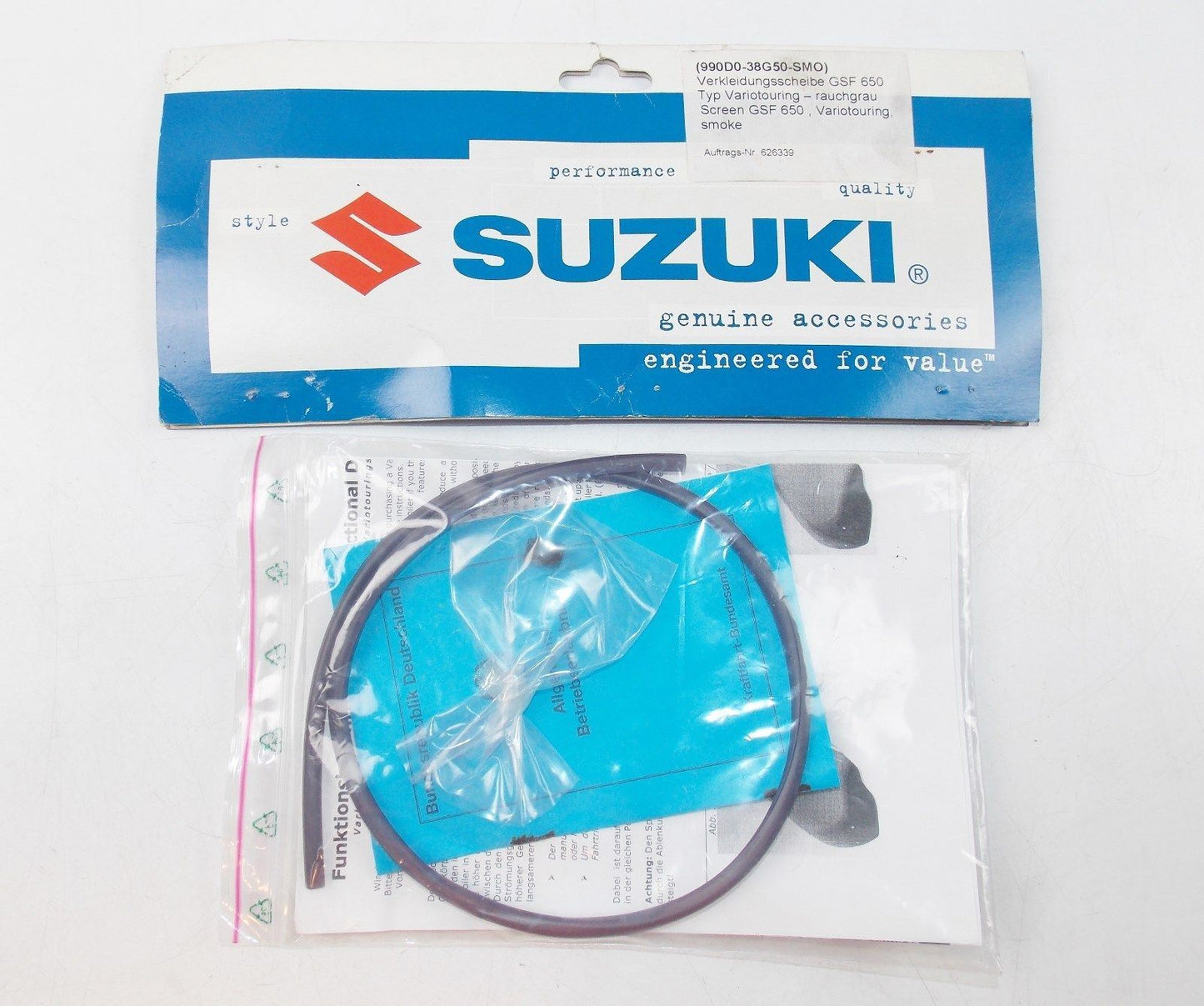 NOS SUZUKI 2007-2014 TOURING SCREEN GSF600 650 1200 1250 990D0-38G50-SM0 - MotoRaider