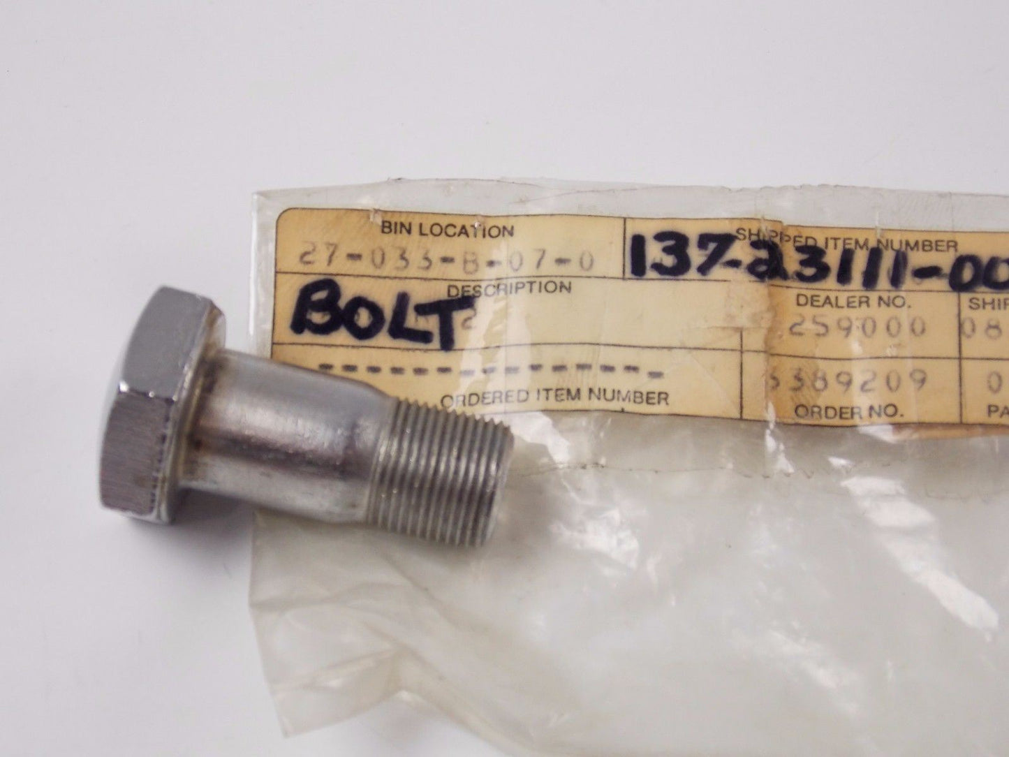 NOS YAMAHA 1964/65/66 1968 1971 FORK BOLT - CAP YA6 YCS1 CS3 137-23111-00 - MotoRaider