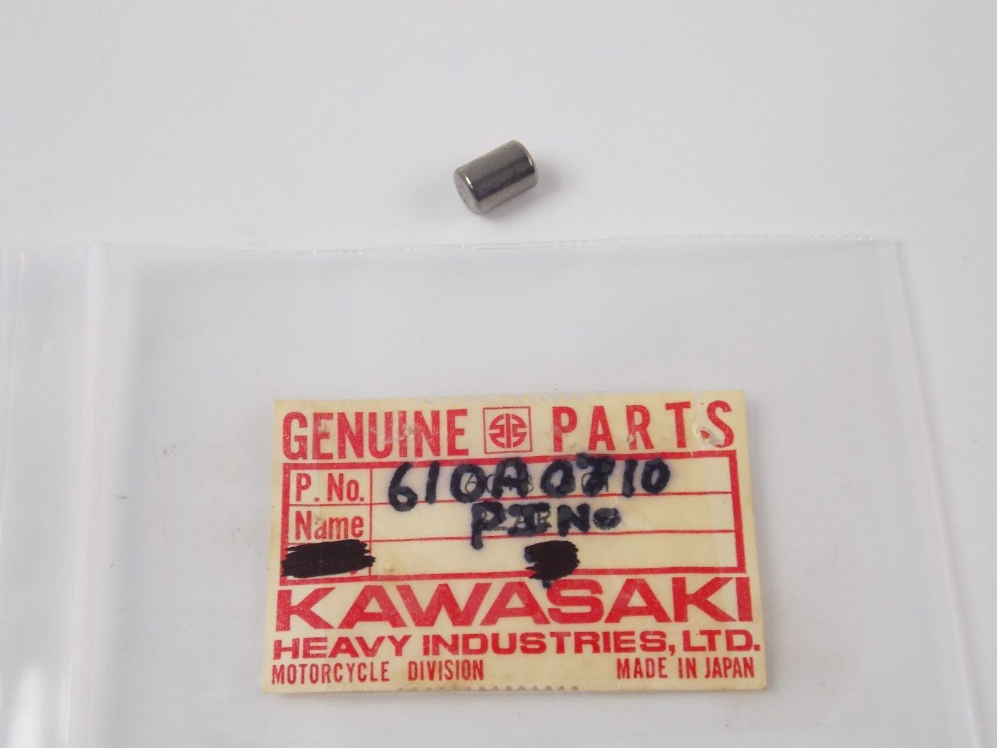 NOS OEM KAWASAKI 1966-1976 DOWEL PIN 7X10 KV100 A1/7 C2 F3/4 G3/4/5 610A0710 - MotoRaider