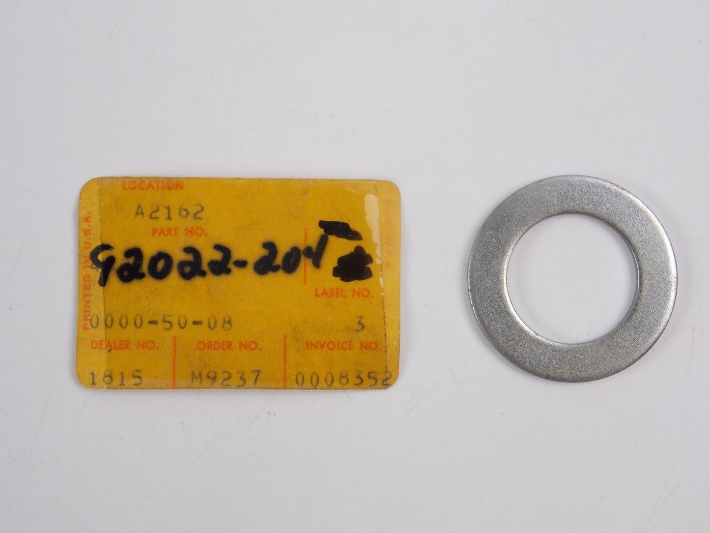 NOS OEM KAWASAKI 1969-1981 PLAIN WASHER KM100 KH400 KV100 H1 G4/5 92022-204 - MotoRaider