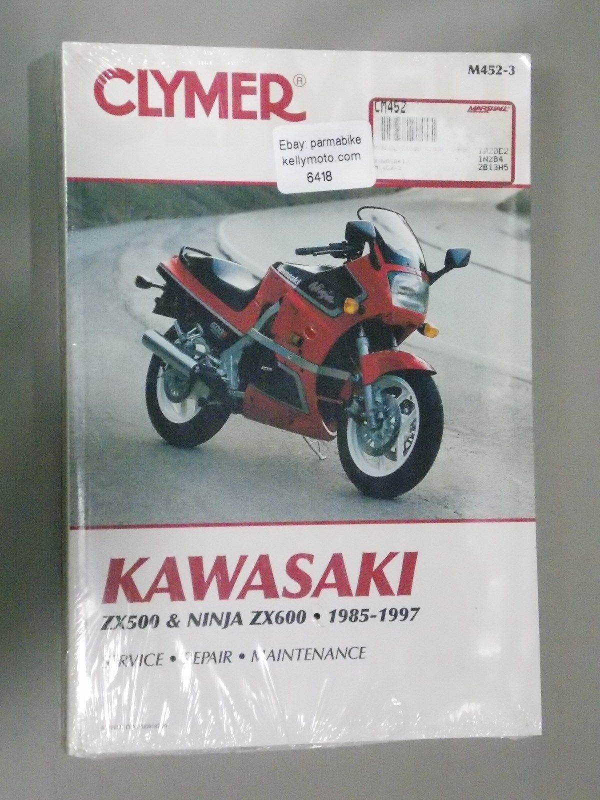 CLYMER MANUAL #M452-3 KAWASAKI ZX500 & NINJA ZX600 1985-1997 - MotoRaider