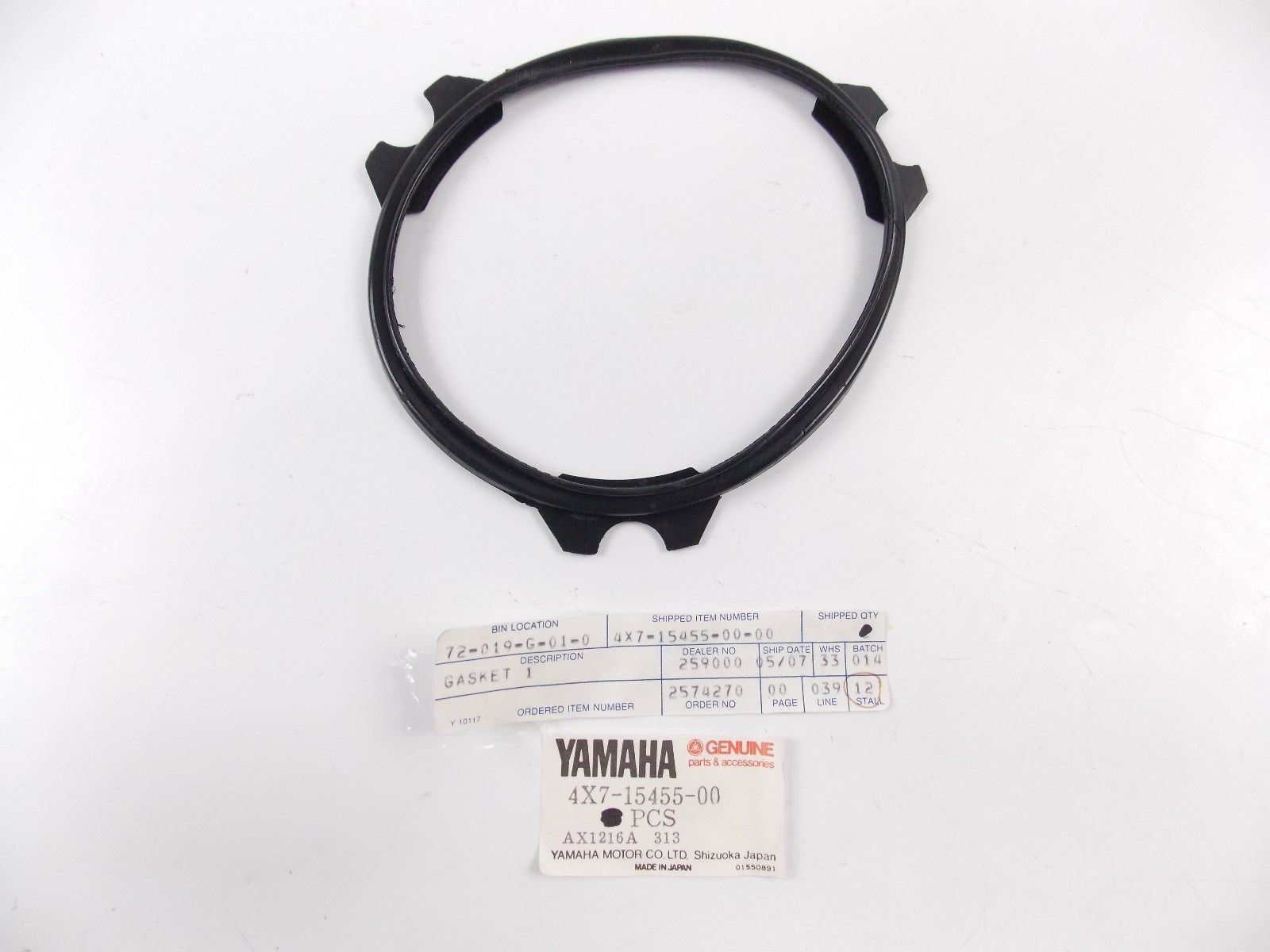 NOS OEM 1981-1985 YAMAHA GENERATOR COVER GASKET XV750/920/1000/700 4X7-15455-00 - MotoRaider
