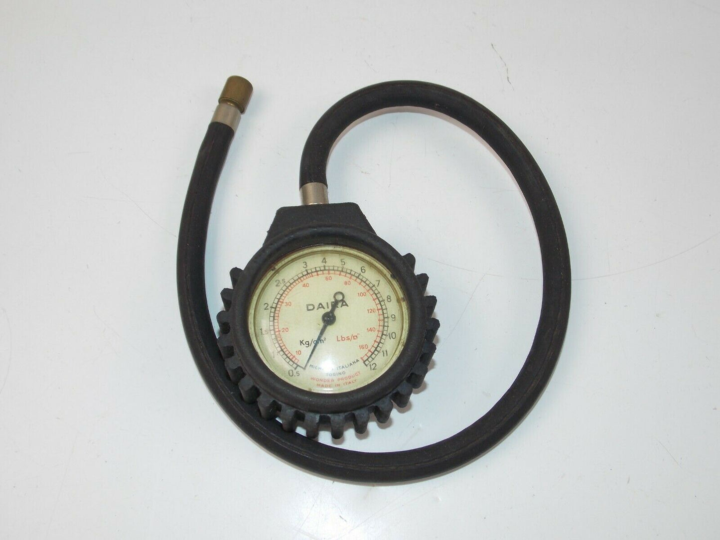 1950's MICHELIN DAIRA TIRE PRESSURE GAUGE ITALIAN ALFA FERRARI MASERATI LANCIA - MotoRaider