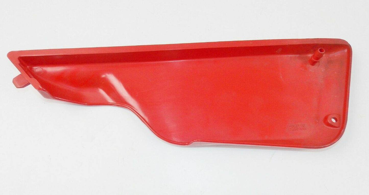 NOS 1982 STRADA 50 RIGHT LEFT FRAME PLASTIC SIDE COVER PANEL RED - MotoRaider