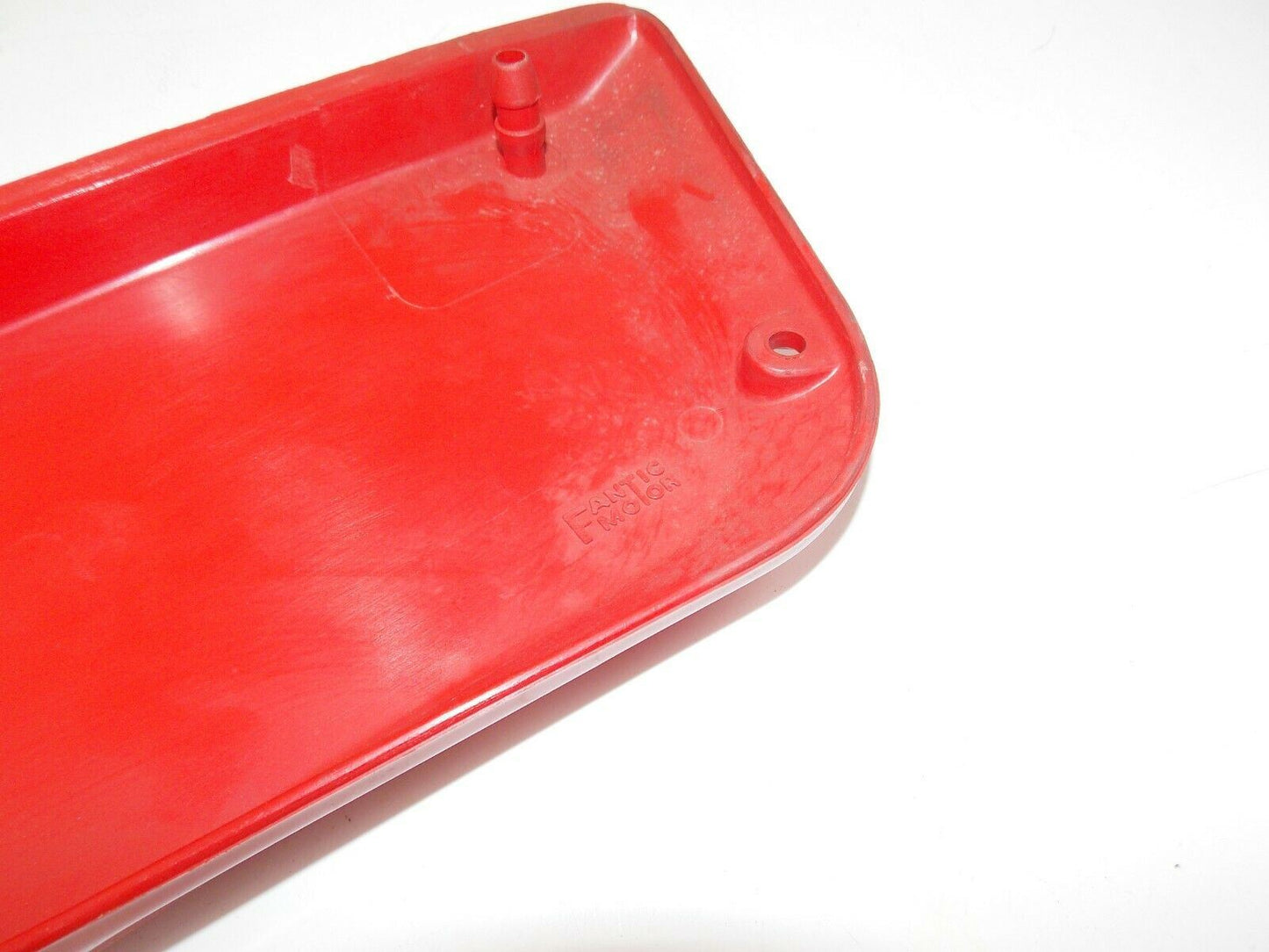 NOS 1982 STRADA 50 RIGHT LEFT FRAME PLASTIC SIDE COVER PANEL RED - MotoRaider