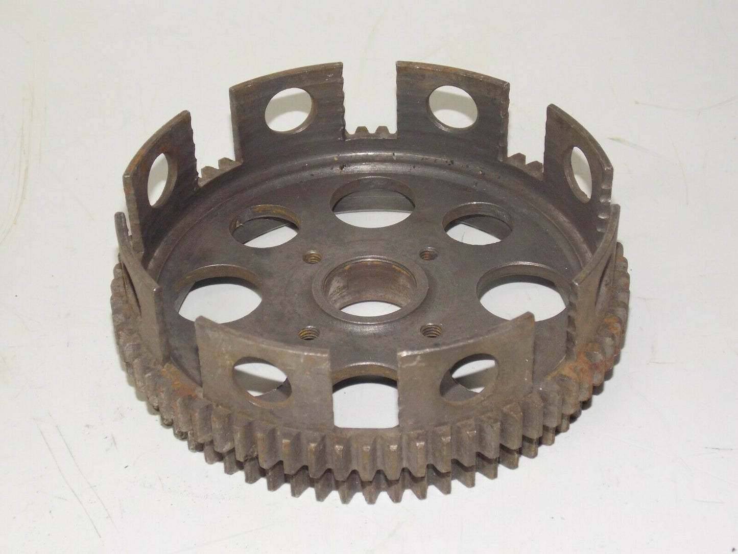 1970 HUSQVARNA CR 250 8 sp EIGHT SPEED ENGINE CLUTCH BASKET MOTOR SPORTSMAN - MotoRaider