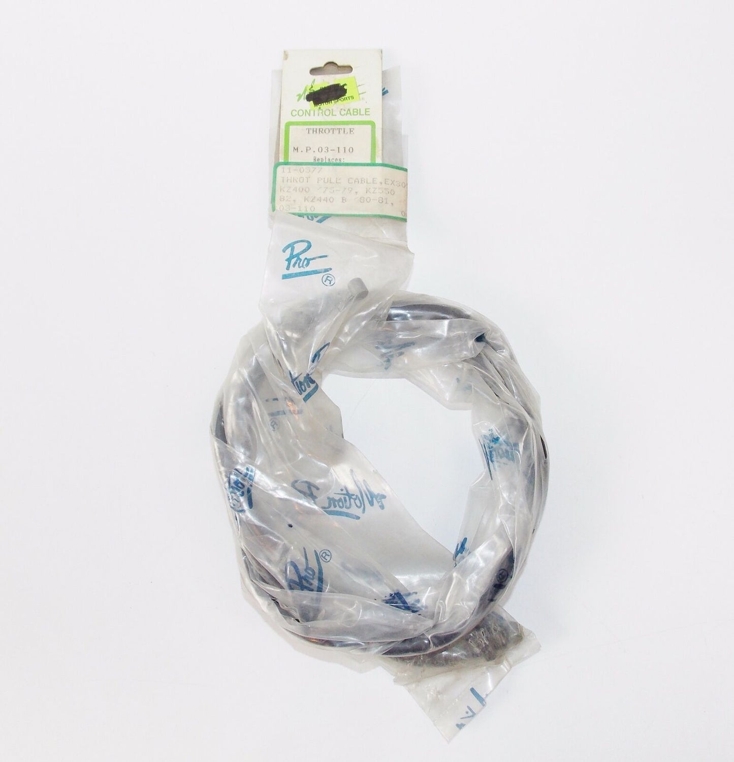 MOTION PRO PULL THROTTLE CABLE KAWASAKI 77-83 EX305 KZ400/440 03-110 | 03-0110 - MotoRaider