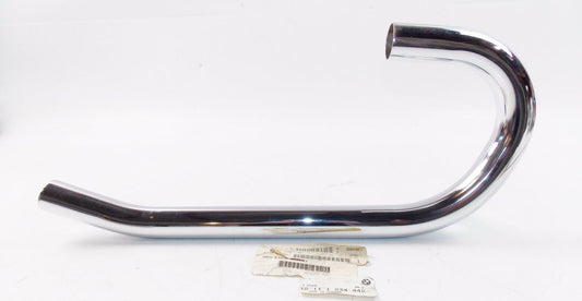 NOS OEM BMW 1976-1985 R100 RS/RT/S CHROME RIGHT EXHAUST PIPE 18111234442 - MotoRaider