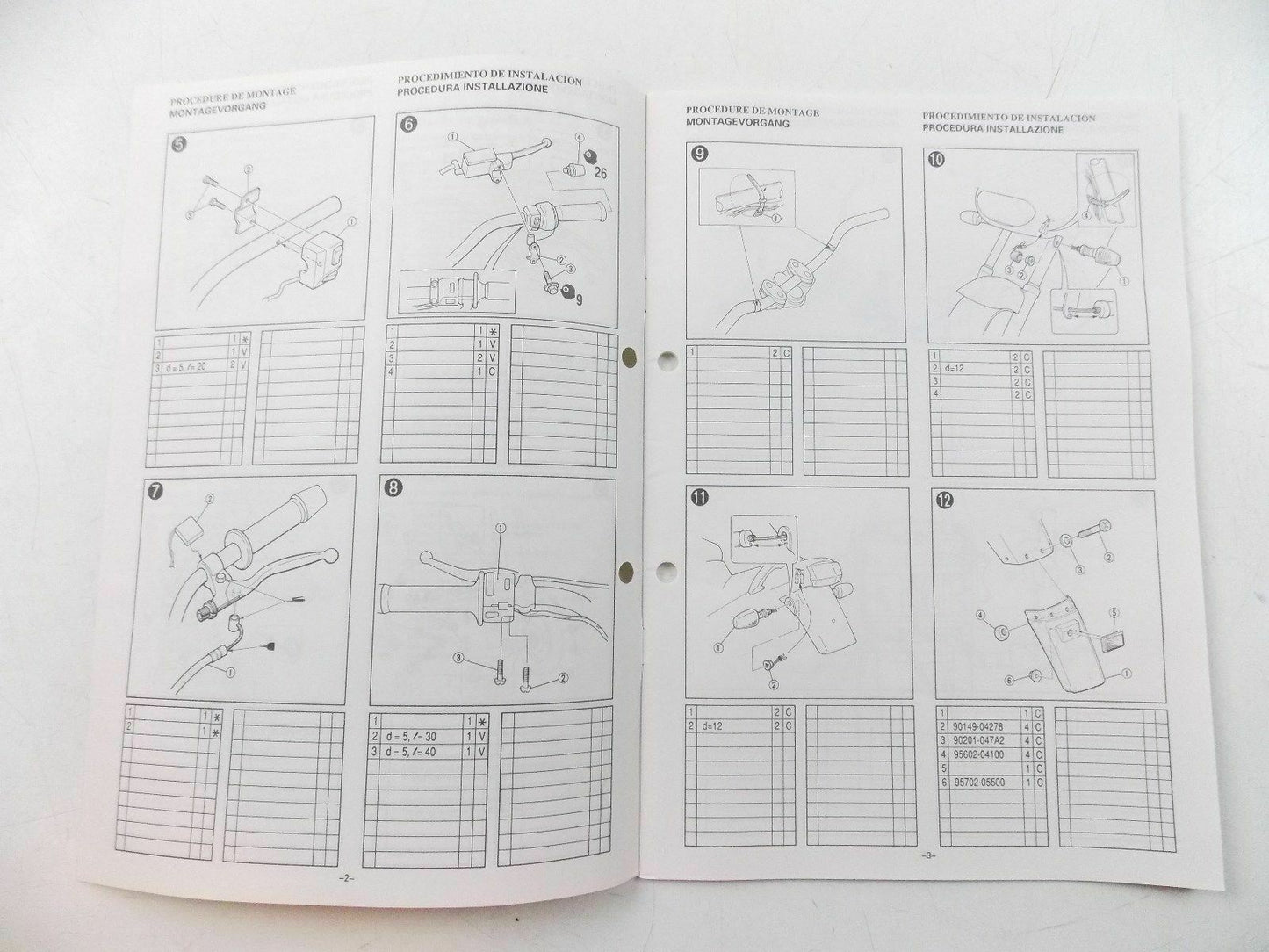 NOS YAMAHA 1993 DEALER ASSEMBLY MANUAL BOOK XJ600S 4EB-28107-W1 - MotoRaider
