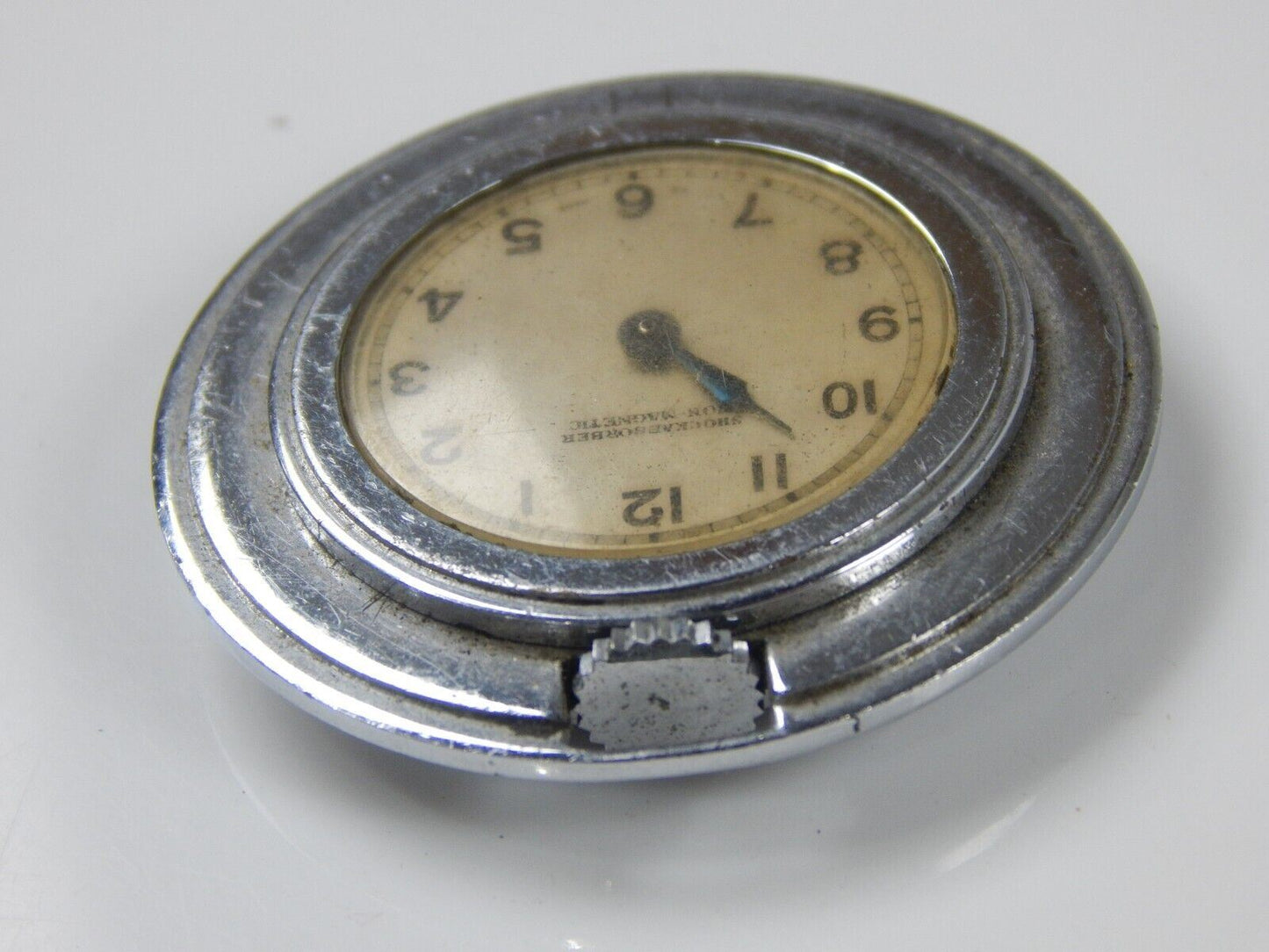 VINTAGE POCKET WATCH \SWISS MADE D=42mm CLEAR BACK SHOCK ABSORBER NON MAGNETIC - MotoRaider