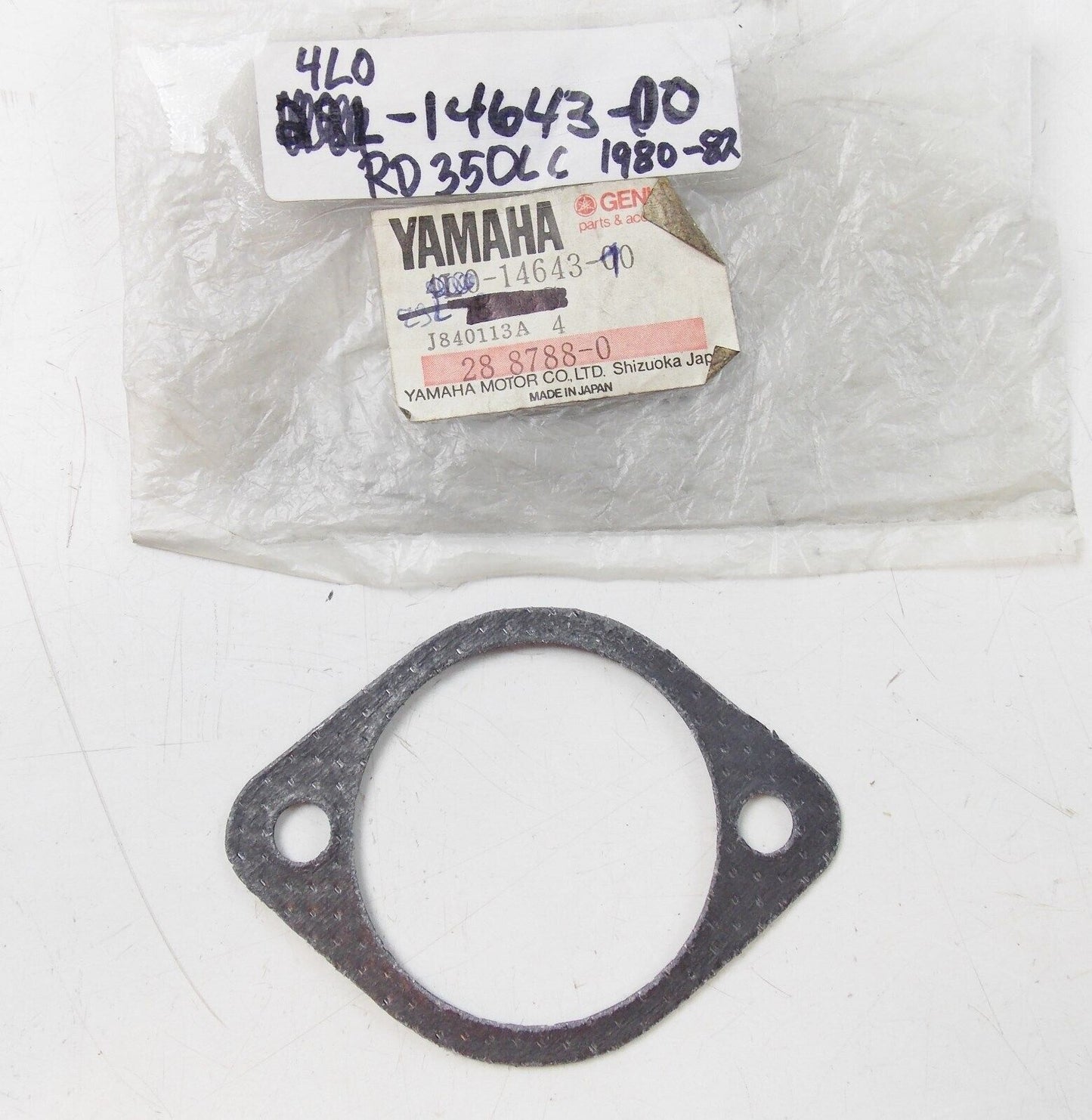 NOS YAMAHA  1980-1983 EXHAUST GASKET 3 RD250 RD350 4L0-14643-00 - MotoRaider