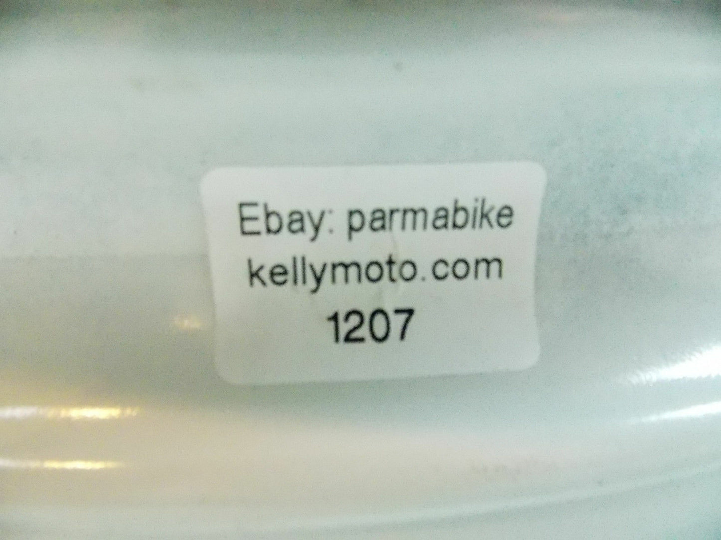 OEM CAGIVA FRECCIA 125 REAR WHEEL RIM WHITE DELTA SPOKE GRIMECA 80B053669 - MotoRaider