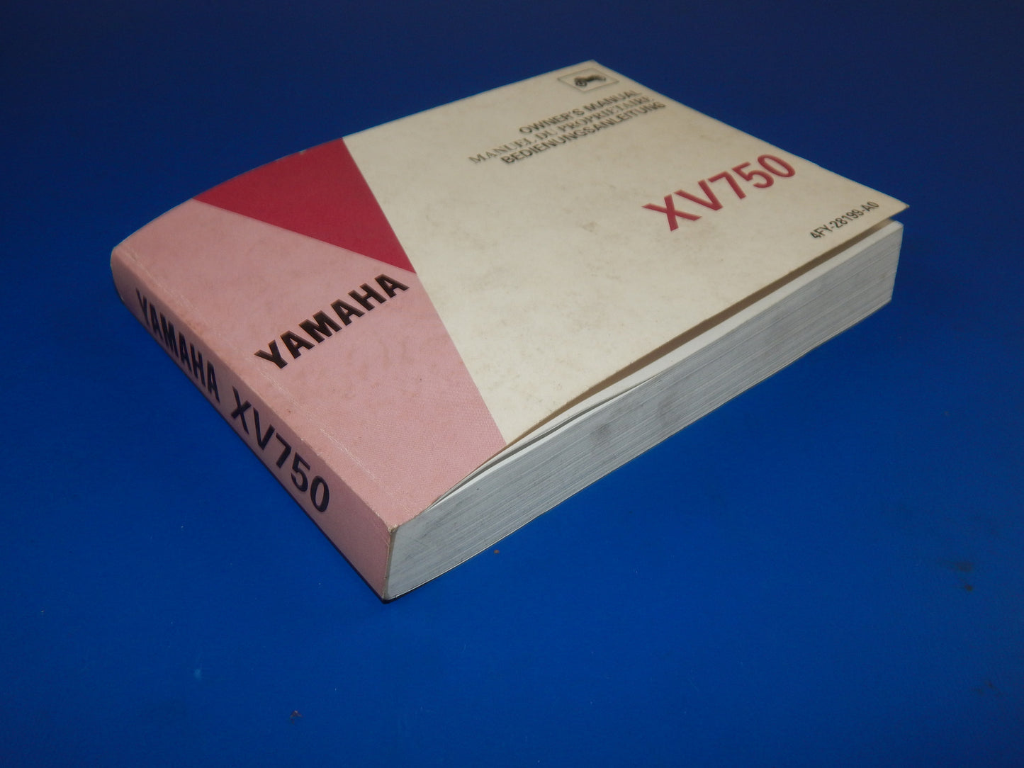 1993 YAMAHA XV750 USER OWNER MANUAL BOOK 4FY-28199-A0 MULTI LANGUAGE VINTAGE - MotoRaider
