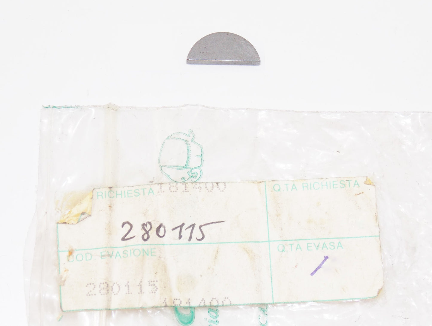 NOS OEM CAGIVA MORINI 87-88 350 EXCALIBUR KANGURO/X2 STARTER PIN KEY 280115 - MotoRaider