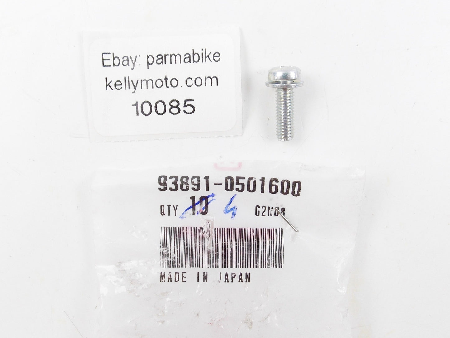 NOS OEM HONDA 1986 1987 FES250 5X16 SCREW & WASHER 93891-0501600 - MotoRaider