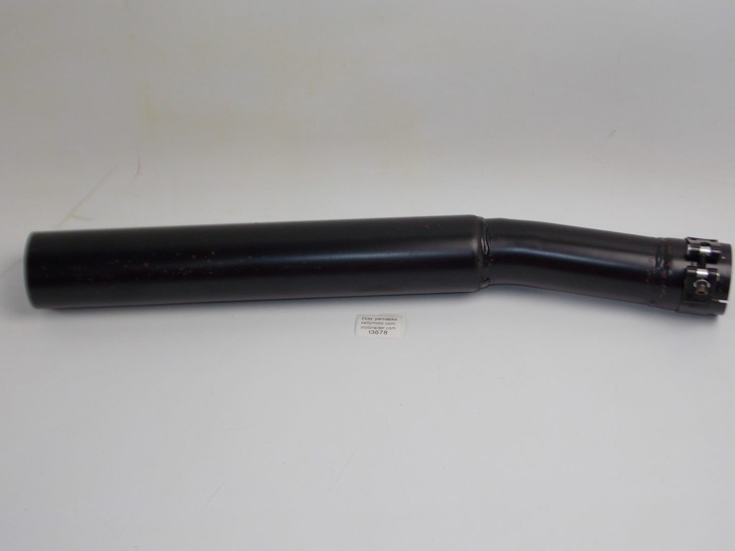 VINATGE MARVING MUFFLER PIPE EXHAUST BLACK L=615mm INLET ID=60mm BODY D=70mm - MotoRaider