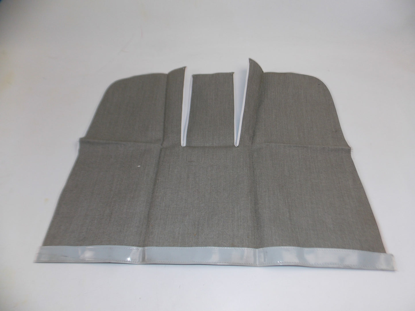 NOS MOPED VINTAGE WINDSHIELD VINYL APRON LEG PROTECTOR GRAY 27" X 20" - MotoRaider