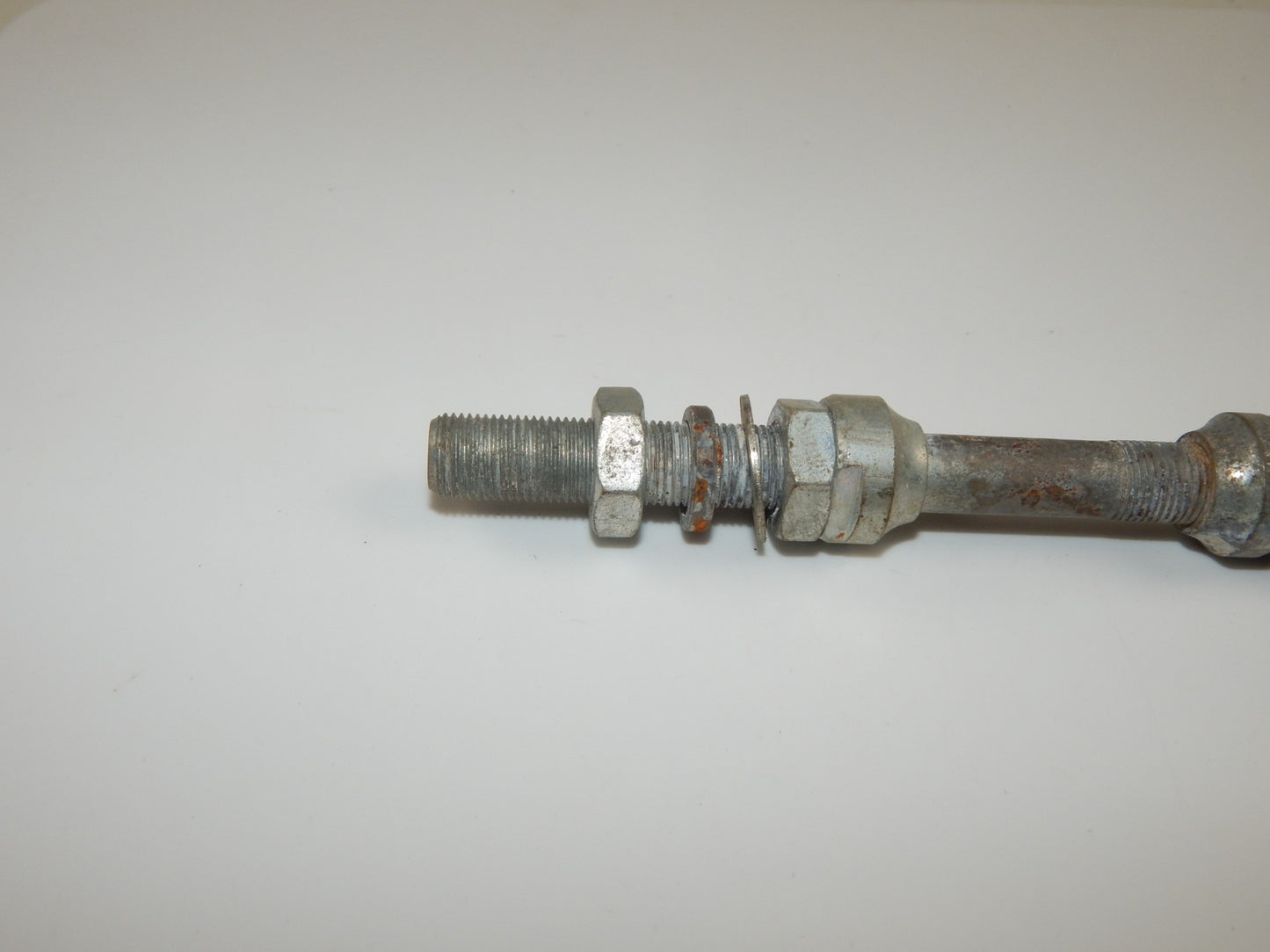 1975 SACHS M4-511 M5-634 FRONT WHEEL AXLE+CONES+WASHER+NUT 0871-200-000 MOPED - MotoRaider