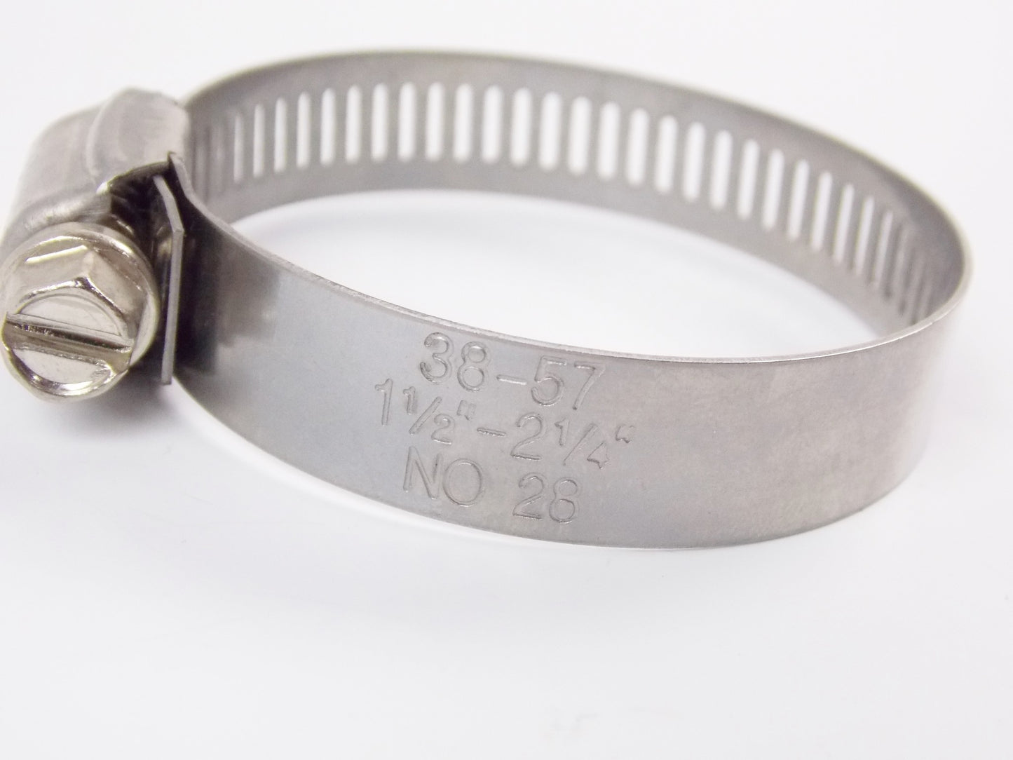 3 WM 38-57mm HOSE CLAMP PERFORATED BAND HI-TORQUE PIPE TUBING HOSE MOTORCYCLE - MotoRaider