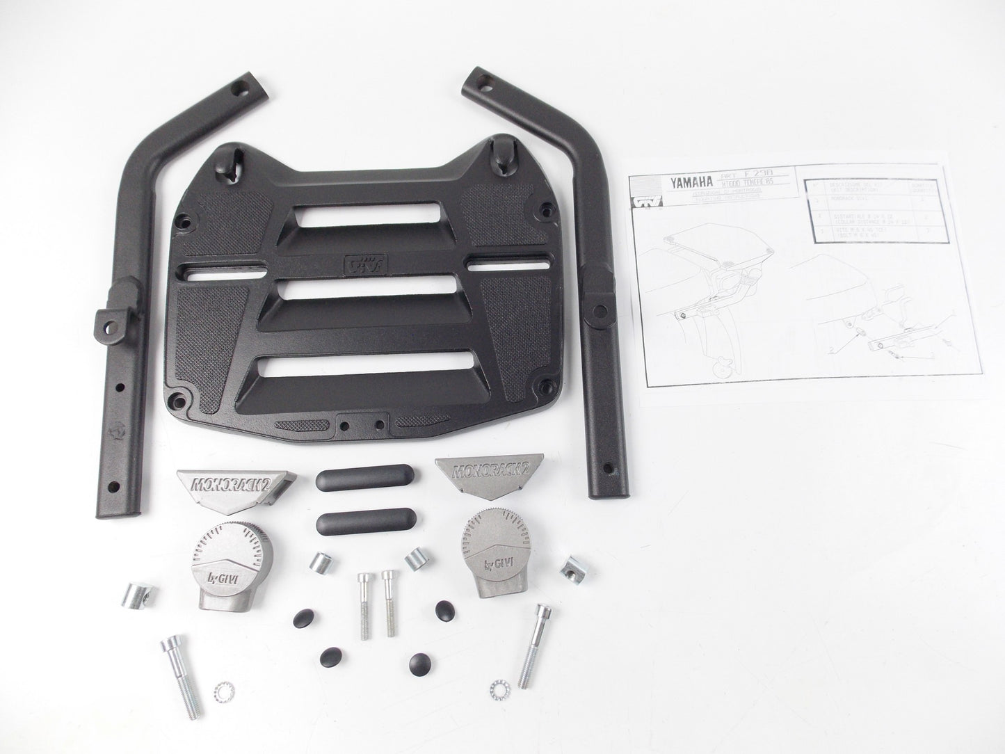 GIVI YAMAHA 1985 XT 600 TENERE LUGGAGE CARRIER MONORACK MOUNTING PLATE KIT F 298 - MotoRaider