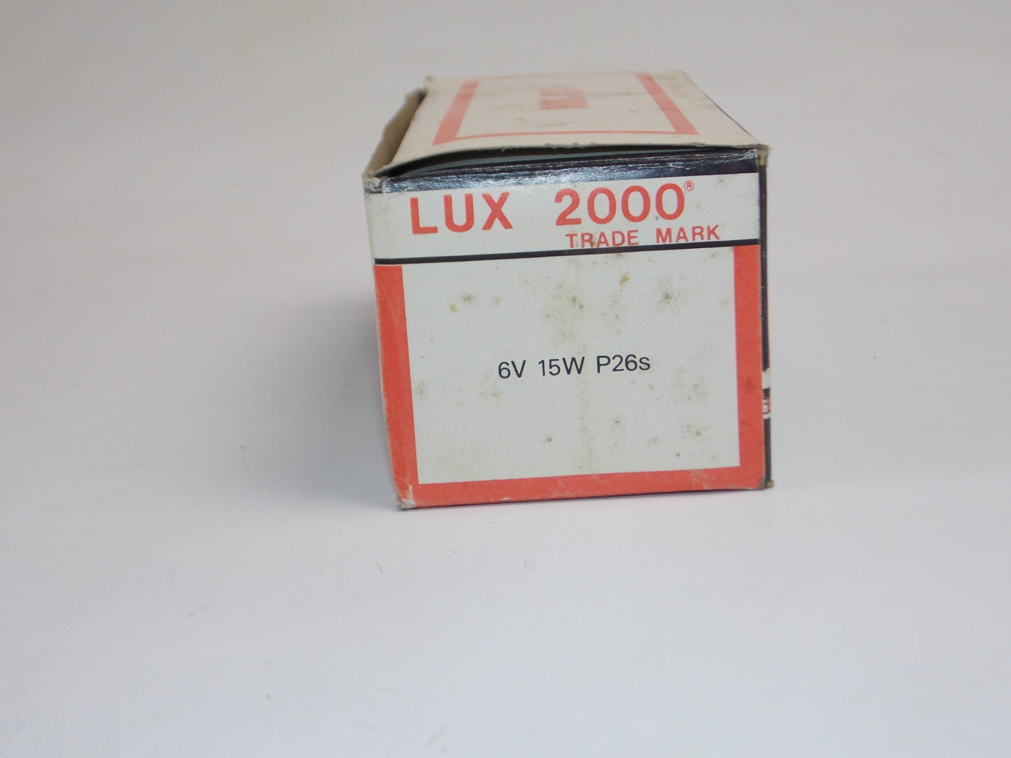 MOTORCYCLE HEADLIGHT BULB LUX 2000 6V 15W P26s BASE BOX OF 10 GUZZI CAGIVA PUCH - MotoRaider