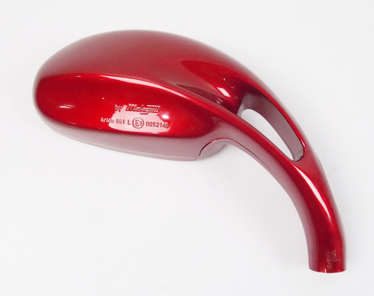 NOS OEM MALAGUTI PHANTOM RH REAR VIEW MIRROR DARK RED 088.019.91 - MotoRaider