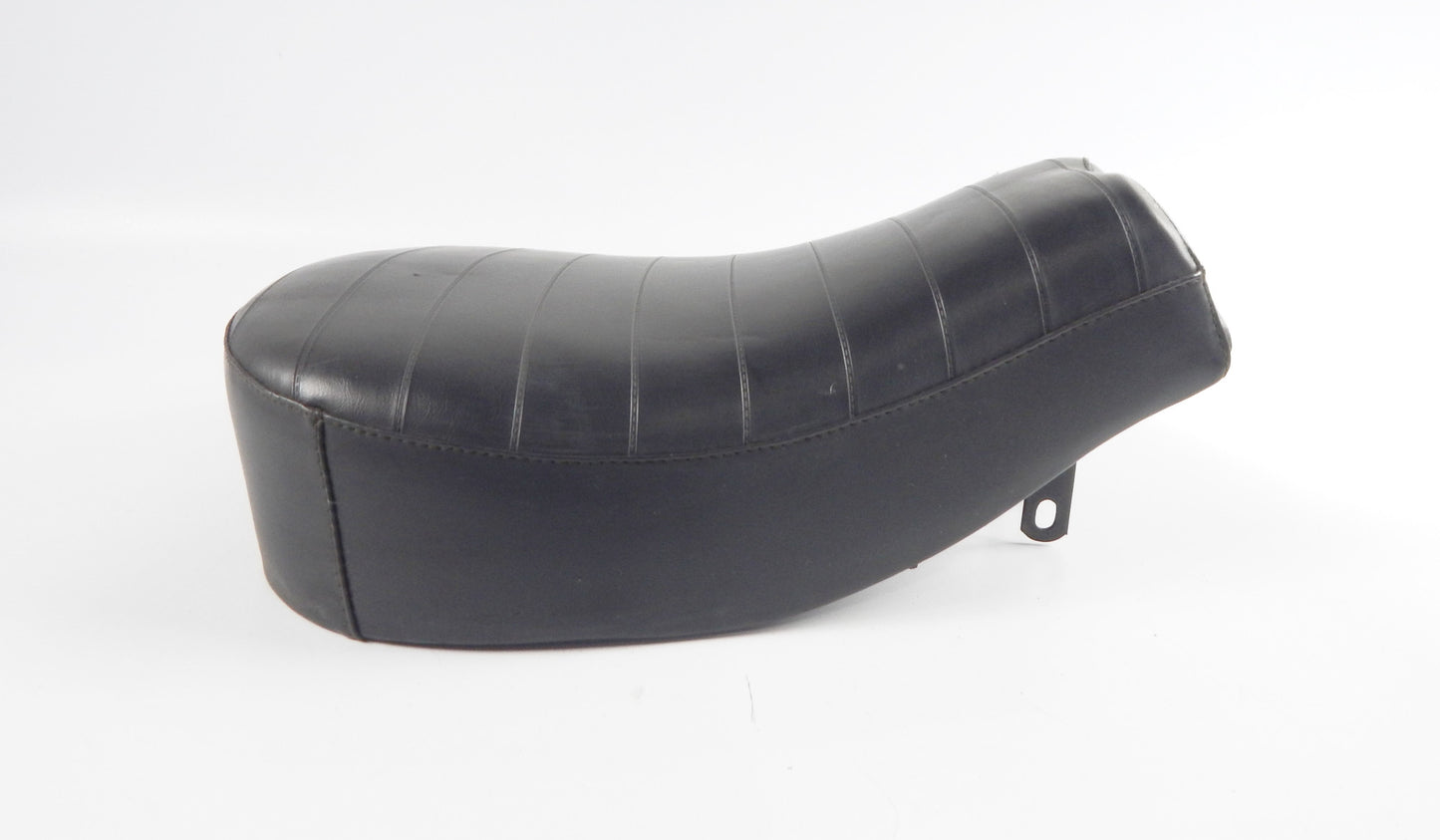 NISA SADDLE SEAT BLACK L=16" W=10" MORINI GARELLI BENELLI GUZZI MV VINTAGE ITALY - MotoRaider