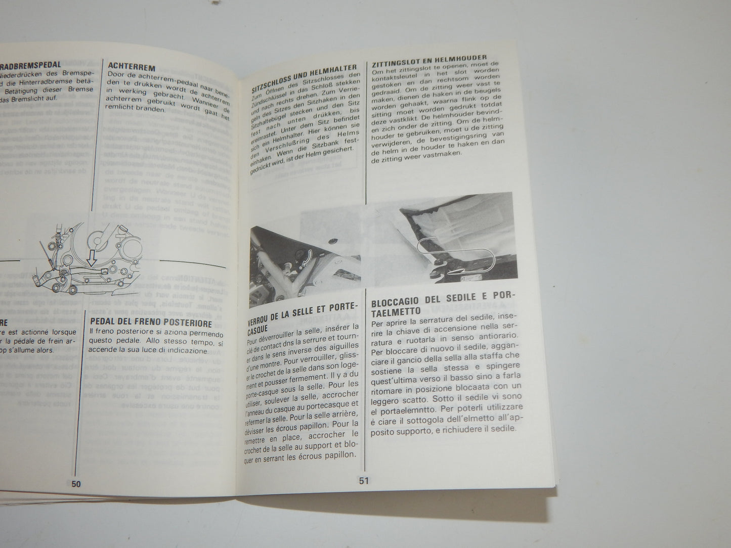 1992 SUZUKI DR650-RSE USER OWNER MANUAL BOOK 99011-12D63-022 MULTI LANGUAGE - MotoRaider